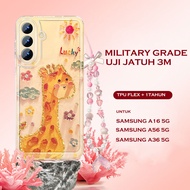 Giraffe Anti Crack Unique Cute Casing Infinix 0 hot 60pro plus i Smart 10 Plus note 50 pro Hot 50I S