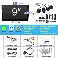 (8GB RAM+256GB ROM)Android 16 Car Player Wireless Carplay Android Auto 8Core 5G WiFi Head Unit with