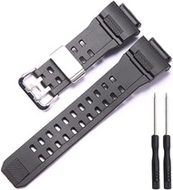Resin Band Compatible with Casio G-Shock GW-9400 GW-9400-1 Master men's outdoor sports wristband Watch Strap Stainless Steel Buckle and Loop
