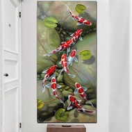Koi Fish Canvas Painting Modern Home Decoration Wall Art Picture