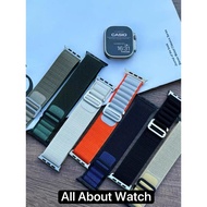 Nylon Cloth Strap With Hook For Smart Watch 11 10 9 8 7 6 5 4 3 2 1 Se Ultra And Ultra5X CD5GPro AI1