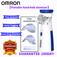 Omron portable Nebulizer Atomizer ยาพ่น แบบพกพา เครื่องพ่นละอองยา เครื่องพ่นละออง เครื่องพ่นยา เครื่