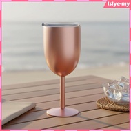 [LslyeMY] Stemmed Vino Cup Stainless Steel Vacuum Insulated Vino Cup Clear Lid   Stemmed
