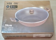 康寧Corelle Visions 28cm雙耳中
式炒鍋 (連玻璃蓋)