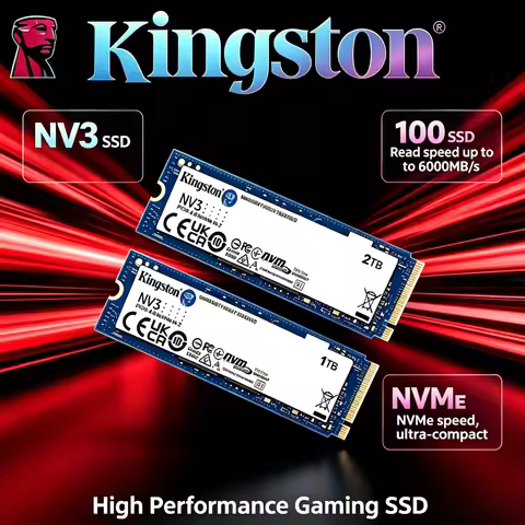 Kingston NV3 M.2 NVMe SSD PCIe 4.0 2280 6000MBs High Speed 500GB 1TB 2TB for Laptop PC Upgrade Relia