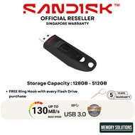 SanDisk Ultra USB 3.0 Flash Drive Thumb Drive Pen Drive 130MB/s 128GB 256GB 512GB CZ48
