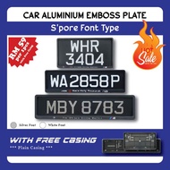 Number Plate Ketuk Aluminium Kereta (Aluminium Embossed Plate) High Pressure Embossed Aluminium Number Plate **FREE Plat