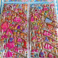 Awesome princess crown ice cream sticker blister pack