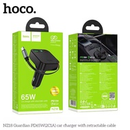 HOCO NZ18 หัวชาร์จในรถ 65W พร้อมสายชาร์จ Type-C แบบยืดหดได้ รองรับ PD 35W / QC 30W ชาร์จเร็ว Car Cha