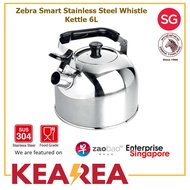 ZEBRA SMART Stainless Steel Whistling Kettle 6L