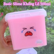 Slime Basic Khổng Lồ 500ml Kèm Hình Dán Biểu Cảm - Đồ Chơi Chất Nhờn Ma Qúai Sỉ và Lẻ