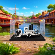 Premium Acrylic Display Box 精品亚克力展示盒 Kotak Pameran Jernih For Lego 21317 Mickey Steamboat