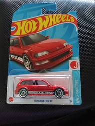 Hot wheels 90 HONDA CIVIC EF red