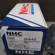 NHC 1510-FG Almera,Livina 1.6,Latio CERAMIC FIBER FRONT BRAKE PAD 650Celcius