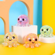 Squishy Octopus DNA Ball with Funny Face LED Stress Toys for Adults Pressure