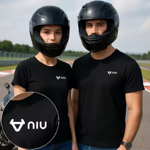 NIU Logo Motorcycles T Shirts Fashion Men Summer Short Sleeve Cotton Bultaco Man Tshirt For NIU N1 N