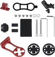 Bicycle Bracket Code Holder Kit Compatible with Wahoo Elemnt/Elemnt Bolt/Elemnt Mini Compatible with GoPro Out Front Combo Bike Mount Red