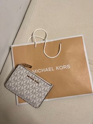 Michael Kors Jet set travel 銀包  卡套 cardholder in Signature Vanilla