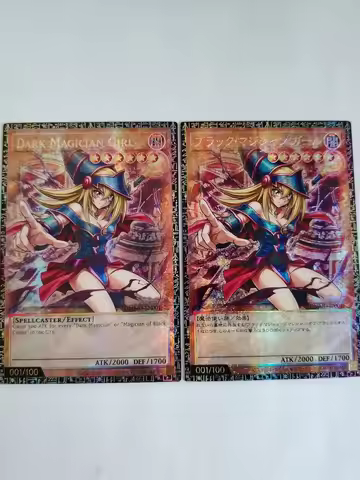 Yu-Gi-Oh Dark Magician Girl OCG/TCG PSER GMR DMMD-JP001/DMMD-EN001 Collectible Card(Not Original)