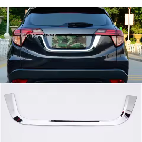 FOR HONDA VEZEL HRV HR-V 2016 to 2018 2019 CAR CHROME REAR TRUNK LID COVER LICENCE PLATE TRIM TAILGA