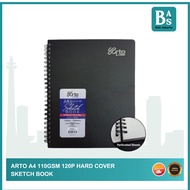 ARTO A4/A5 110GSM 60S WIRE-O PP COVER SKETCH BOOK