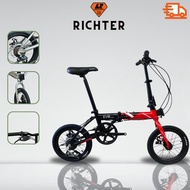 จักรยานพับ Richter รุ่น Evo 16นิ้ว แถมฟรีไฟหน้า-ไฟท้าย+ล้อคจักรยาน  (มีจัดส่งพร้อมขี่เป็นคัน 100%+รับประกัน)