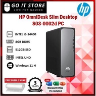 HP OMNIDESK S03-0002D SLIM (I5-14400 8GD5 512SSD, W11H, HS2024+M365) DESKTOP