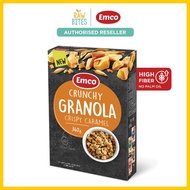 Emco Crispy Caramel Crunchy Granola 340g (High in Fiber, No Palm Oil)