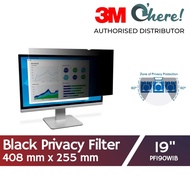 3M PF190W1B Privacy Filter Widescreen (255.2 Mm X 408.0 Mm)  6147