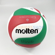 ลูกวอลเล่ย์ Molten V5M4000 ของแท้ 100% ลูกวอลเลย์บอล size 5 หนัง PU คุณภาพหนังนิ่มเป็นพิเศษ วอลเลย์