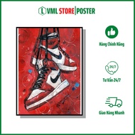 Painting - Nike Shoe Poster, Picture Photo Frame, Desk Decoration, Wall Hanging Code: VML (Includes 