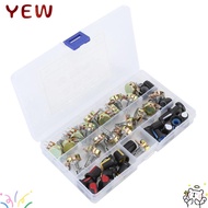 YYE 80Pcs Adjustable Potentiometer, with Knob with Storage  Potentiometer Kit, Set Kit B5K B10K B20K