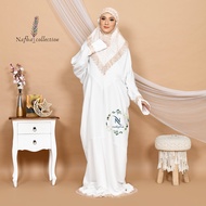 NAFHA - Mukena Terusan Dewasa Katun Twill Stretch Premium Tanpa Karet Dahi