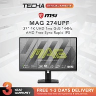 MSI MAG 274UPF | 27" 4K UHD | 1ms GtG | 144Hz | AMD Free-Sync | Rapid IPS | Gaming Monitor