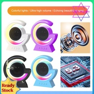LED Portable Speaker TWS Colorful Lights Wireless Speaker Desktop Speaker for Kids Room Home Bedroom