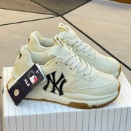 Giày MLB Chunky Runer Basic chữ NY nam nữ Giày Thể Thao MLB NY Đen Trắng Bản Cao Cấp Full Size 36-43
