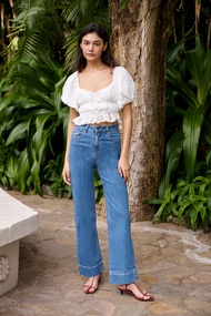 DOTTIE - Quần Jeans ống suông nữ DOTTIE  - Q0267