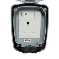 MK 86486TCGRY 13A W/PROOF SOCKET OUTLET + TRANSLUCENT