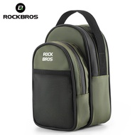 ROCKBROS Cycling Bag 1.8 L Layered Storage Folding Bike Bag Reflective Stable Foldable Bicycle Front Bag for Brompton with Adapter