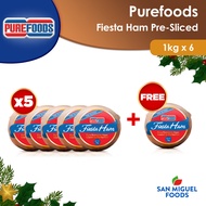 Purefoods Fiesta Ham Pre-Sliced 1KG 5+1