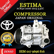 TOYOTA ESTIMA ACR50 2006-2013 YEAR 3.5CC 7SBH17C 7PK DENSO JAPAN COMPRESSOR/ KOMPRESOR (CAR AIRCOND 