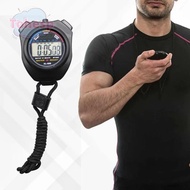 TOHESP Electronic Stopwatch, Portable Lightweight Sport Stopwatch Timer, Timer LCD Display Black Pre