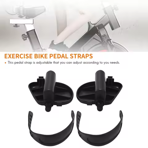 1Pair Exercise Bike Pedal Widened Bicycle Pedal With Pedal Straps For Exercise Bike Stationary Cycle
