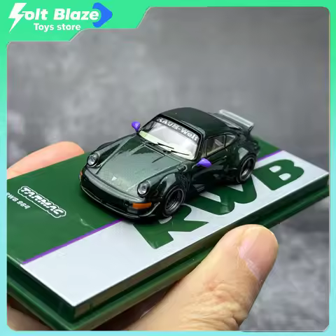 TW 1/64 Porsche RWB 964 RUF Alloy Car Model Room Display Ornament Mdoels Simulation Collection Cars