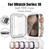 Soft TPU Cover for iWatch series 10 46mm 42mm screen protector case  for iWatch series 10 case silic