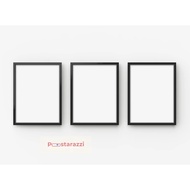 WALL / TABLE WOODEN PICTURE FRAME – WHITE & BLACK – SIZE A2, A3, A4