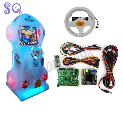 Arcade Coin Operated Game Machine Driving Simulator Motherboard Rolling Children Car Racing Game Kit