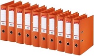 Esselte Standard 10 x Lever Arch Files Orange 75 mm Spine A4 Polypropylene 320240