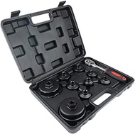 10PCS Oil Filter Cap Wrench Tool Set Includes 24mm,27mm,29mm,30mm,32mm,36mm,38mm, 64mm Oil Filter Ho