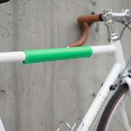 自行車 上管 車架護套 本革 皮革 霓虹綠 公路車 登山車 Brompton 適用